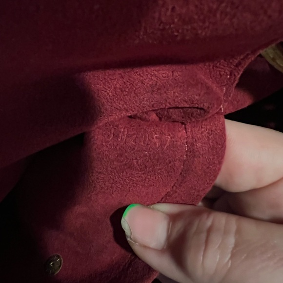 Authentic Luis Vuitton white multicolor URSULA shoulder bag . With red interior. - Picture 9 of 16